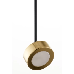 Lampa wisząca reflektor nowoczesna BAR 1 M czarny_złoty mosiądzowany 41643 wys.82cm cm Sigma