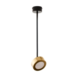 Lampa wisząca reflektor nowoczesna BAR 1 S czarny_złoty mosiądzowany 41641 wys.47cm Sigma - zdjęcie produktu