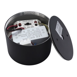 Oprawa Sufitowa LED PZE-MKL907 9W CCT 3000K-6000K Czarna IP54 1403DL DOMENO LIGHTING - zdjęcie dodatkowe 1