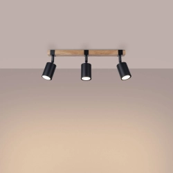Plafon FAGER 3 czarny SL.1345 SOLLUX LIGHTING