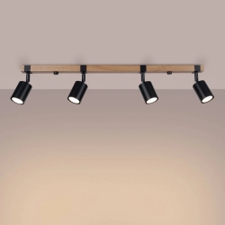 Plafon FAGER 4L czarny SL.1346 SOLLUX LIGHTING