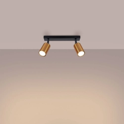 Plafon WINX 2 czarny/miedź SL.1375 SOLLUX LIGHTING