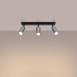 Plafon WINX 3 czarny/chrom SL.1368 SOLLUX LIGHTING