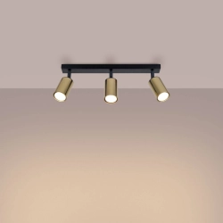 Plafon WINX 3L czarny/złoty SL.1384 SOLLUX LIGHTING