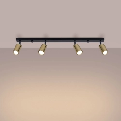 Plafon WINX 4L czarny/złoty SL.1387 SOLLUX LIGHTING