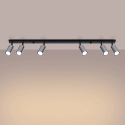 Plafon WINX 6L czarny/chrom SL.1372 SOLLUX LIGHTING
