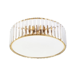 Plafon sufitowy glamour MAGIA 40 cm - złoty szczotkowany, kryształy K9 ST-D8801C-R40-MAGIA Step into design