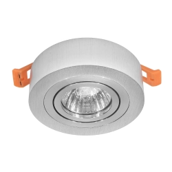PÓŁTUBA OPRAWA HALOGENOWA srebrna GU10 1007DL DOMENO LIGHTING - zdjęcie dodatkowe 1