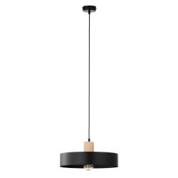 RIF WOOD 1 L czarny 41865 lampa wisząca drewno naturalne jasne Sigma - zdjęcie produktu