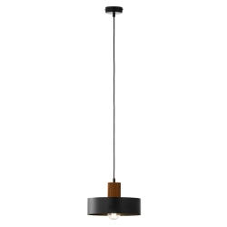 RIF WOOD 1 M czarny 41859 lampa wisząca drewno naturalne jasny brąz Sigma - zdjęcie produktu