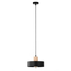 RIF WOOD 1 M czarny 41864 lampa wisząca drewno naturalne jasne Sigma - zdjęcie produktu