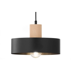 RIF WOOD 1 M czarny 41864 lampa wisząca drewno naturalne jasne Sigma