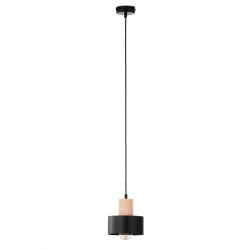 RIF WOOD 1 S czarny 41863 lampa wisząca drewno naturalne jasne Sigma - zdjęcie produktu