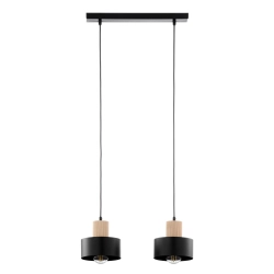 RIF WOOD 2 czarny 41866 lampa wisząca drewno naturalne jasne Sigma - zdjęcie produktu