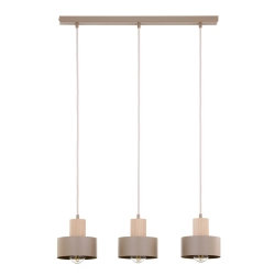 RIF WOOD 3 ciepły beż 41872 lampa wisząca drewno naturalne jasne Sigma - zdjęcie produktu