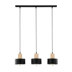 RIF WOOD 3 czarny 41867 lampa wisząca drewno naturalne jasne Sigma - zdjęcie produktu