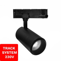 Reflektor Szynowy Zoom TRACK SYSTEM DD-04 230V 10W-30W 3000K Czarny 3 Fazowy 230V 1587DL DOMENO LIGHTING - zdjęcie produ