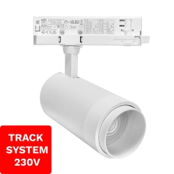 Reflektor Szynowy Zoom TRACK SYSTEM DD-04 230V 3000K Biały 3 fazowy 230V 1589DL DOMENO LIGHTING - zdjęcie produktu