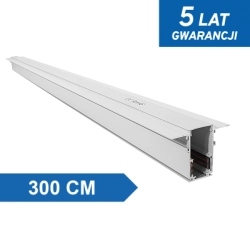 Szyna magnetyczna podtynkowa Biała LL-20C 300cm 1392DL DOMENO LIGHTING - zdjęcie produktu