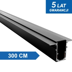 Szyna magnetyczna podtynkowa czarna LL-20C 300cm 1393DL DOMENO LIGHTING - zdjęcie produktu
