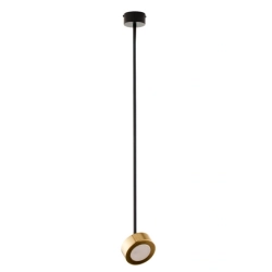 Lampa wisząca reflektor nowoczesna BAR 1 M czarny_złoty mosiądzowany 41643 wys.82cm cm Sigma - zdjęcie produktu