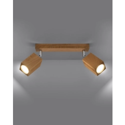 kinkiecik.pl Plafon KEKE 2 dąb SL.1036 SOLLUX LIGHTING