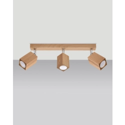 kinkiecik.pl Plafon KEKE 3 dąb SL.1037 SOLLUX LIGHTING