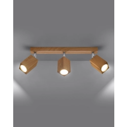 kinkiecik.pl Plafon KEKE 3 dąb SL.1037 SOLLUX LIGHTING