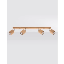 kinkiecik.pl Plafon KEKE 4 dąb SL.1038 SOLLUX LIGHTING