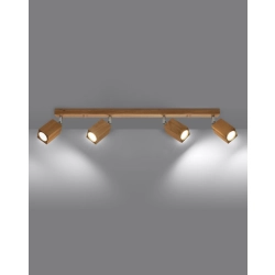 kinkiecik.pl Plafon KEKE 4 dąb SL.1038 SOLLUX LIGHTING