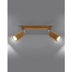 kinkiecik.pl Plafon ZEKE 2 dąb SL.1029 SOLLUX LIGHTING