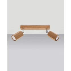 kinkiecik.pl Plafon ZEKE 2 dąb SL.1029 SOLLUX LIGHTING