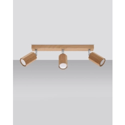 kinkiecik.pl Plafon ZEKE 3 dąb SL.1030 SOLLUX LIGHTING