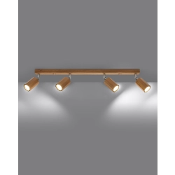 kinkiecik.pl Plafon ZEKE 4 dąb SL.1031 SOLLUX LIGHTING
