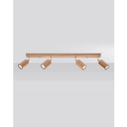 kinkiecik.pl Plafon ZEKE 4 dąb SL.1031 SOLLUX LIGHTING