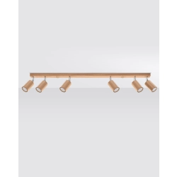kinkiecik.pl Plafon ZEKE 6 dąb SL.1032 SOLLUX LIGHTING