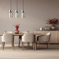 Potrójna lampa wisząca Nivio dymna 3xE27 LP-2811/3L AM Light Prestige