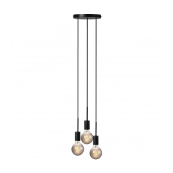 kinkiecik.pl Lampa wisząca czarna potrójna PACO 2112063003 Nordlux