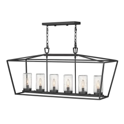 kinkiecik.pl Latarnia wisząca Alford Place – 6 źródeł światła – Czarna QN-ALFORD-PLACE-6P-MB IP44 Elstead Lighting