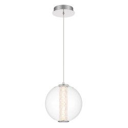 Lampa wisząca Atomo – 1 źródło światła – Polerowany chrom QN-ATOMO-1P-PC Elstead Lighting