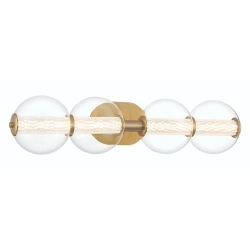 Kinkiet Atomo – 4 źródła światła – Złoty QN-ATOMO-4W-BG Elstead Lighting