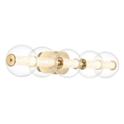 Kinkiet Atomo – 5 źródeł światła – złoty QN-ATOMO-5W-BG Elstead Lighting