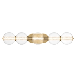 Kinkiet Atomo – 5 źródeł światła – złoty QN-ATOMO-5W-BG Elstead Lighting