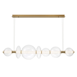 Lampa wyspowa Atomo – 7 źródeł światła – Złoty QN-ATOMO-LP7-BG Elstead Lighting