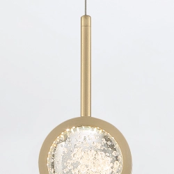 Lampa wisząca Barletta – 1 źródło światła – Złoty QN-BARLETTA-1P-BG Elstead Lighting