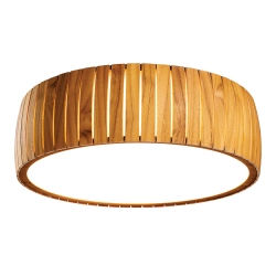 Plafon LED Barrel QN-BARREL-F-LED-50-TEAK Elstead Lighting