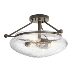 kinkiecik.pl Półplafon Belle – 3 źródła światła – Stary brąz QN-BELLE-SF-OZ Elstead Lighting