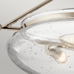 Półplafon Belle – 3 źródła światła – Polerowany nikiel QN-BELLE-SF-PN Elstead Lighting