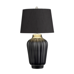 Lampa stołowa Bexley – 1 źródło światła – Czarna/ Polerowany nikiel QN-BEXLEY-TL-BKPN Elstead Lighting