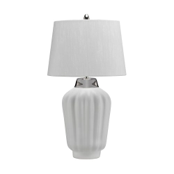 kinkiecik.pl Lampa stołowa Bexley – 1 źródło światła – Biała/ Polerowany nikiel QN-BEXLEY-TL-WPN Elstead Lighting